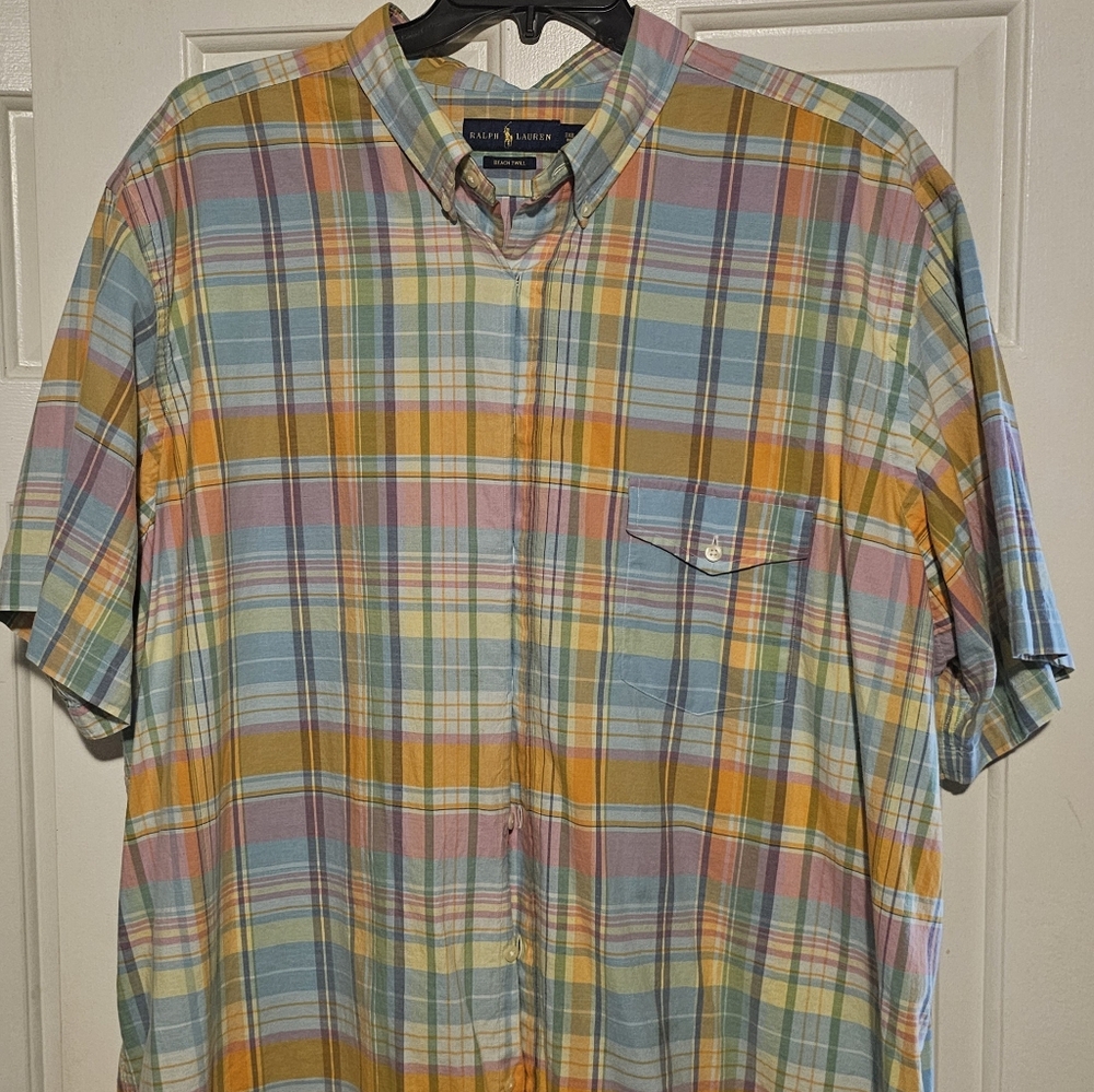 RALPH LAUREN BEACH TWILL 3XB BIG SHIRT